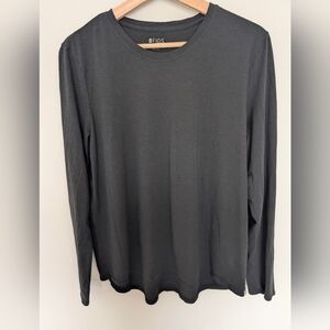 FIGS Black Shirt Women's Size XL Super Soft Long Sleeve Pima Modal Undershirt